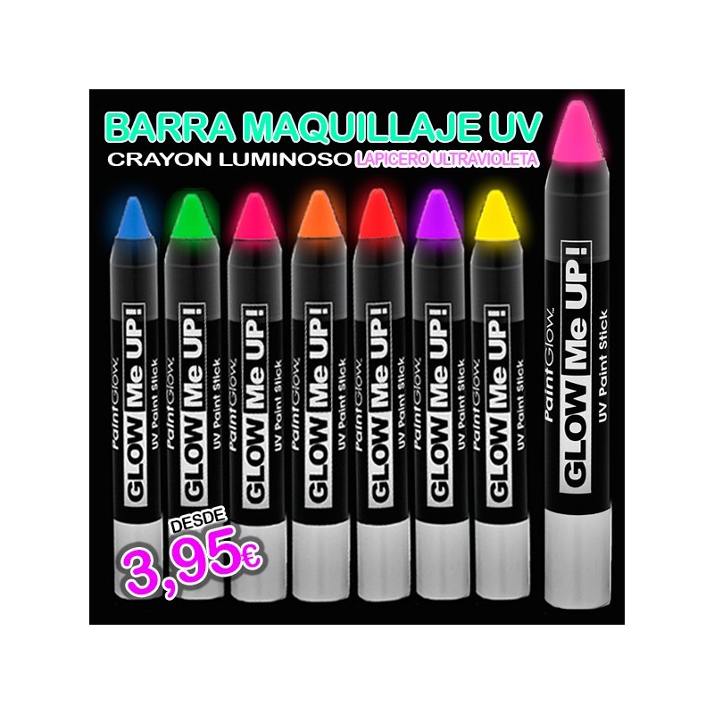 crayon maquillaje fluorescentes (UV)