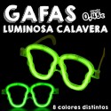 Gafas fluorescentes calavera
