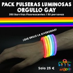Pack Pulseras Luminosas Orgullo Gay