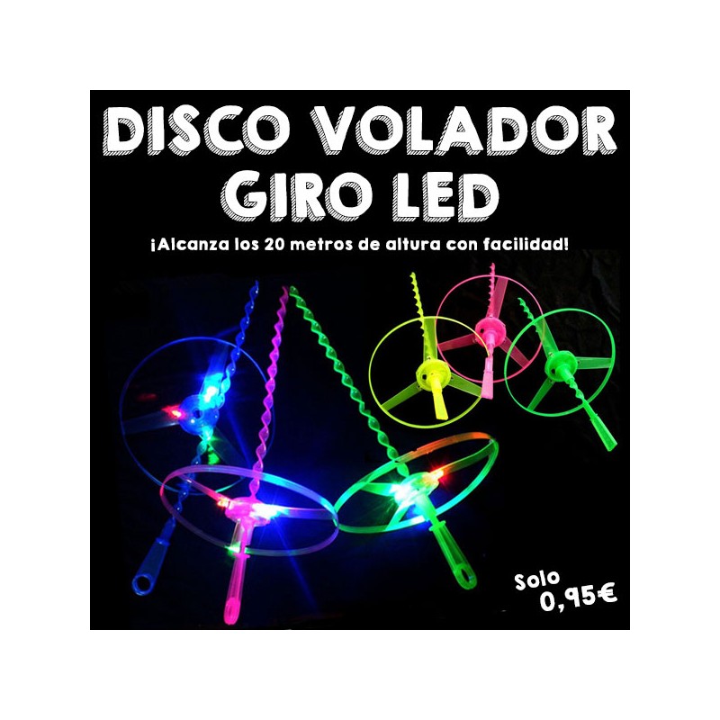 Disco Volador Giro LED