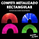 Confeti Metalizado Rectangular