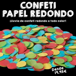 Confeti Biodegradable Papel Redondo